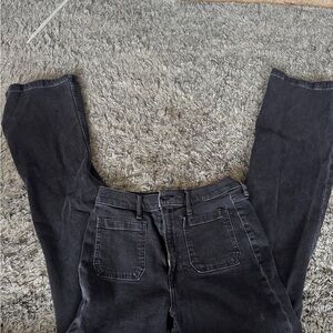 GAP Women's Dark Gray Wide Leg Jeans